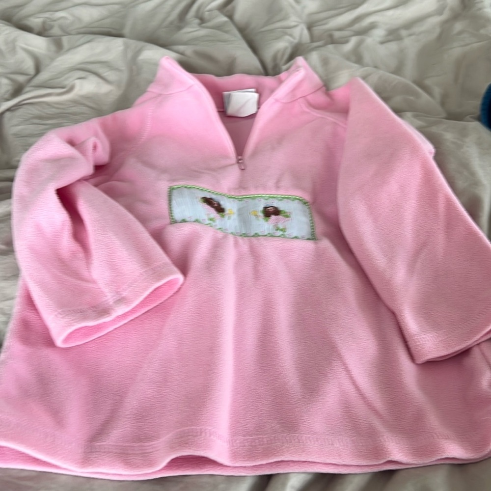 Castles and Crowns Smocked Fleece, size 4/5